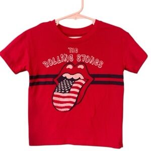 3T, GUC The Rolling Stones Kids T-Shirt in Red with Black Accents